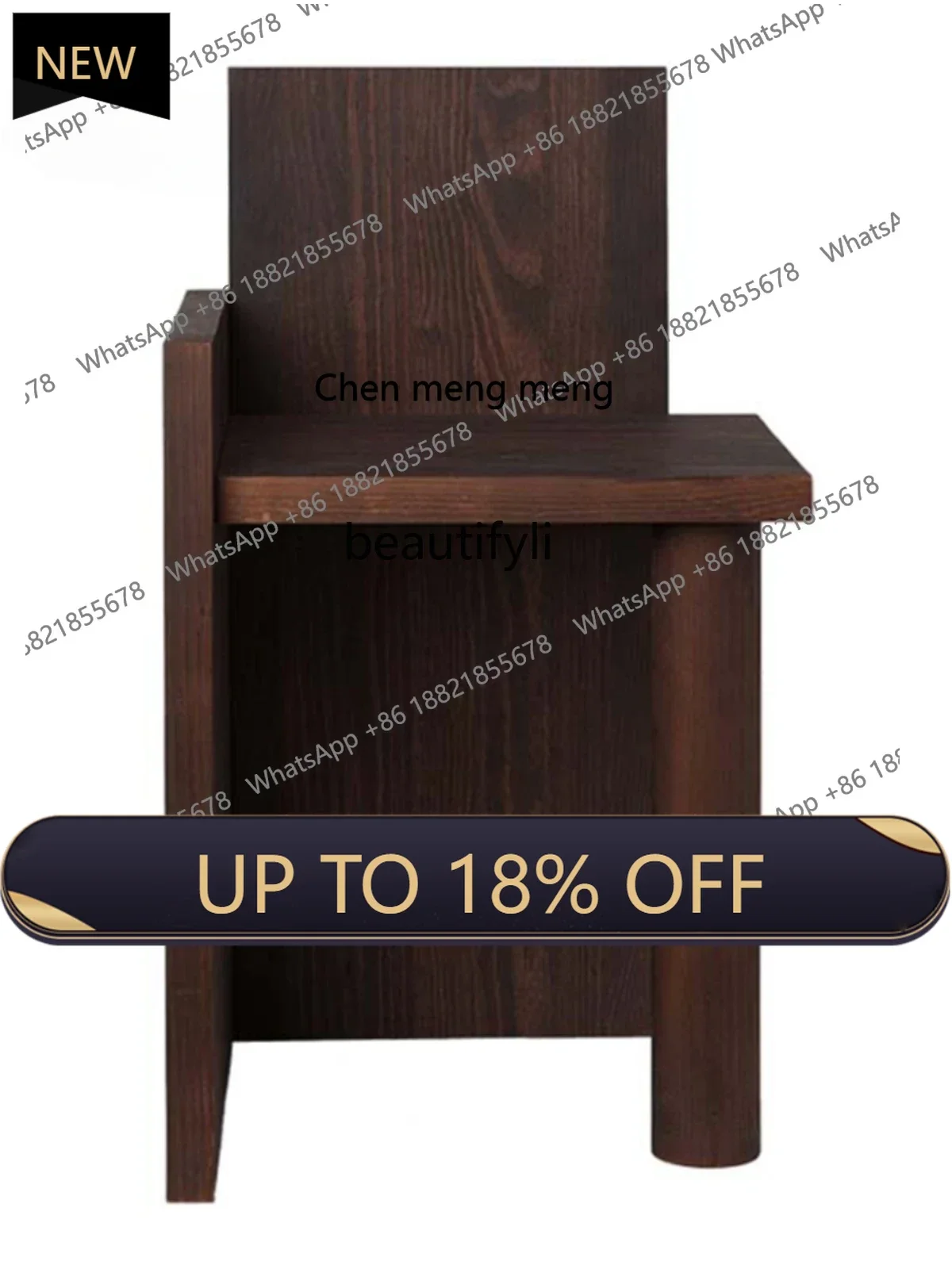 

P178 Solid Wood Living Room Sofa Edge Small Bedside Table Movable Creative Corner Table Retro Coffee Table
