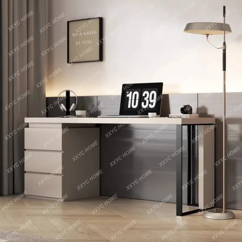 XX Modern Rectangular Computer Desks Storage Luxury Executive Office Gaming Desk Drawers Reading Escritorio Ordenador Furniture