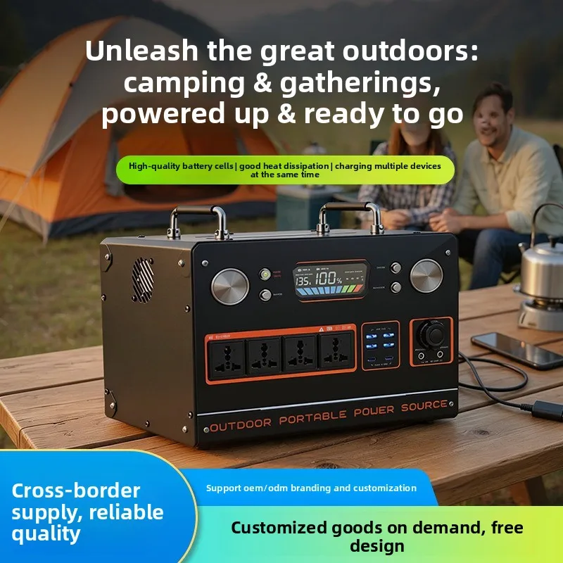 Mobile Power Inverter 220v Outdoor Live Broadcast Emergency Solar Photovoltaic Energy Storage Stall Camping Source Factory