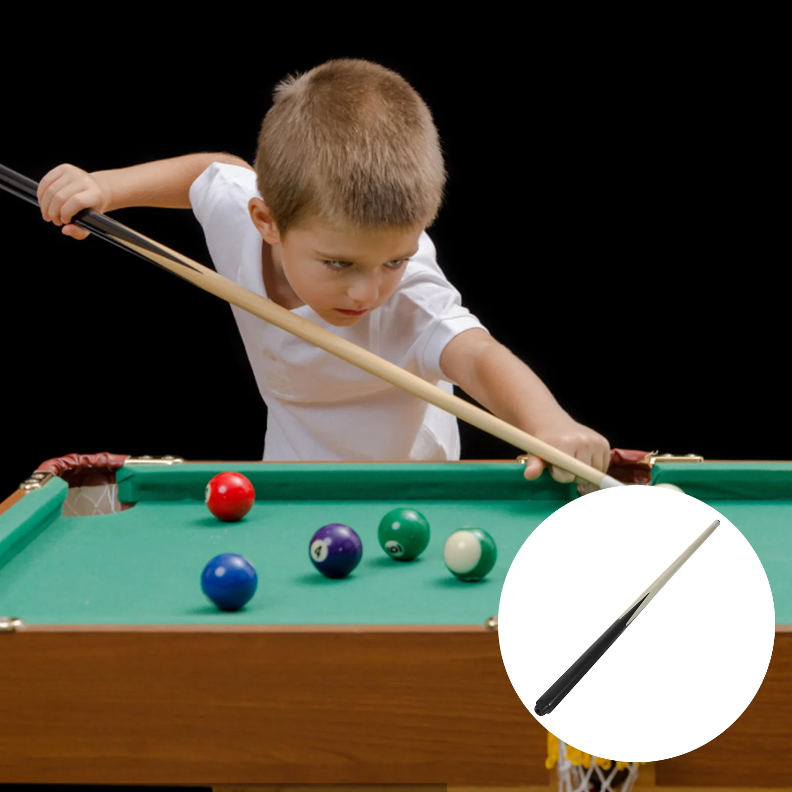 Pool Cue Kids Wood Billiard Cue Stick Childs Mini Cue Stick Short Kids Pool Cue Sticks Shaft Entertainment Snooker Billiard Tool