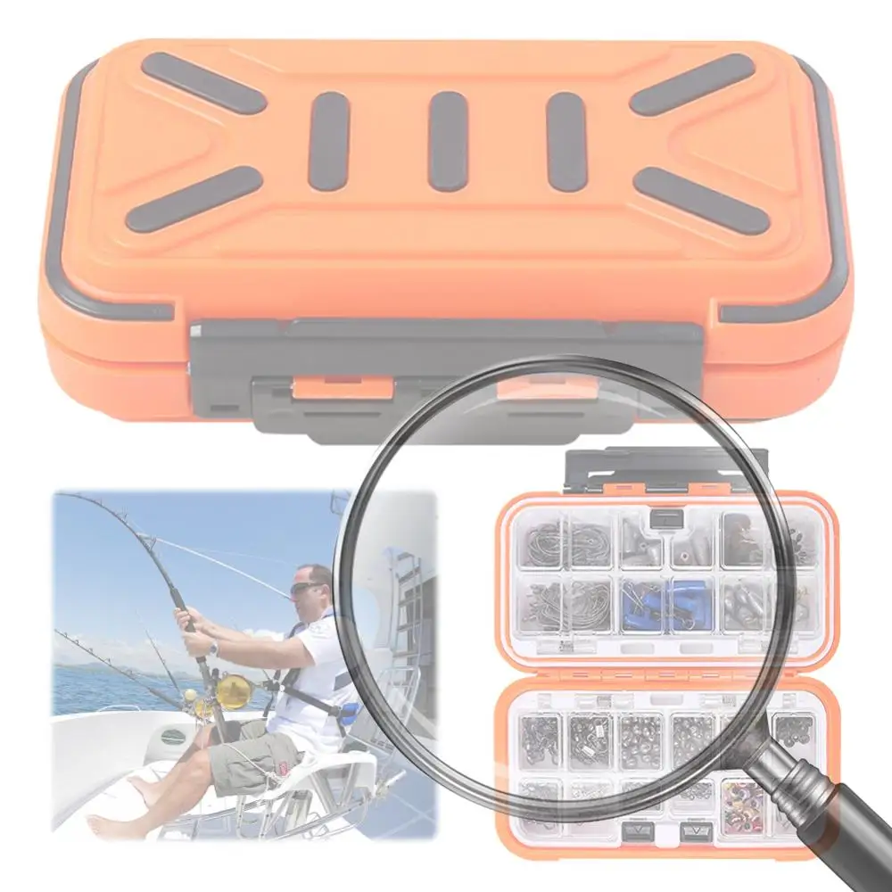 

238pcs Fishing Accessories Kit with Fishing Box Fish Hooks Swivels Sinkers Outdoor Fishing Accessories Set Fishing Gifts for Men