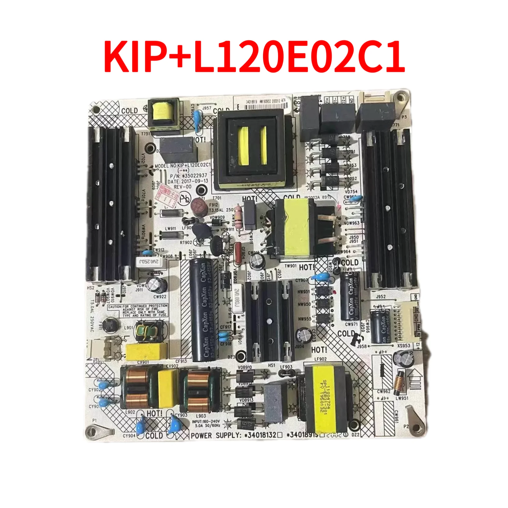 

Original LED55R80 KIP+L120E02C1 power supply 35022937 34018919 34018132