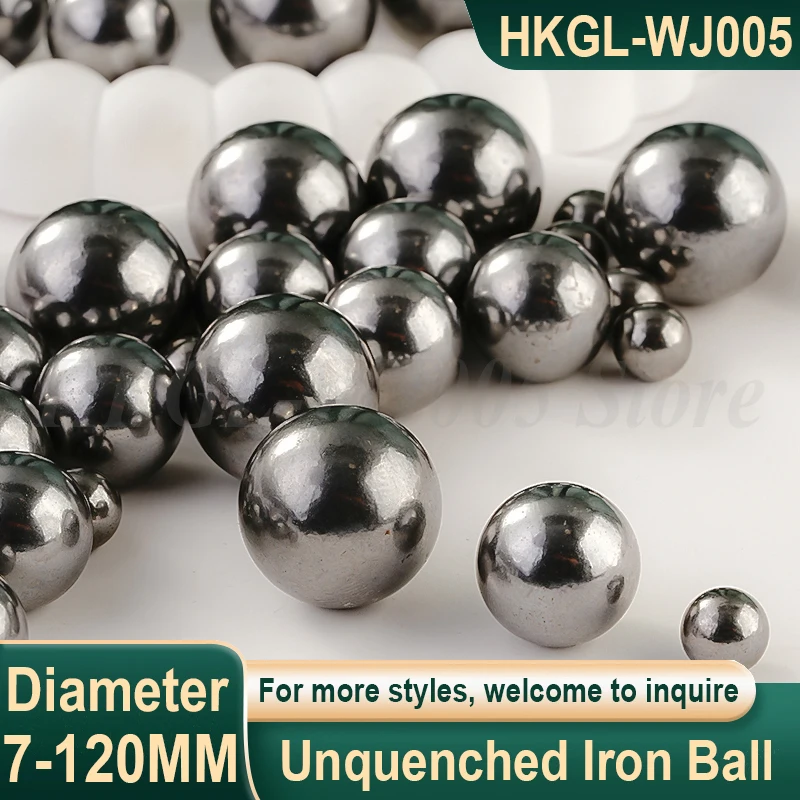 

7-120mm Solid Q235 Iron Ball Unquenched Carbon Steel Ball Smooth Round Iron Ball Iron Bead Easy to Process/Weld