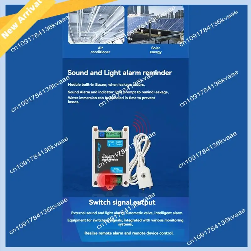 M01K Water Leakage Automatic Shutoff Valve Alarm Water Immersion Sensor Module Cable Household Overflow Alarm Module