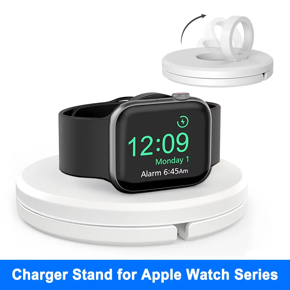

Подставка-держатель для зарядки Apple Watch Series 11/10/9/8/7/6/5/4/3 42 мм 38 мм 40 мм 44 мм, зарядный кабель, держатель для смарт-часов