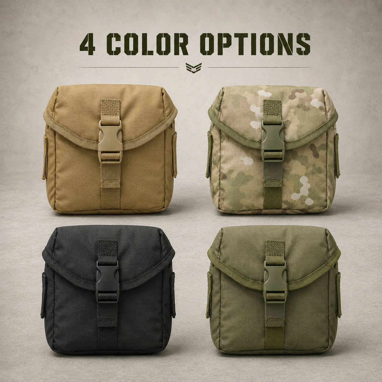 Tactical Binocular Case Pouch for 6x30 7x35 Optics - Molle Compatible Military Storage Bag with Adjustable Shoulder Strap view 4