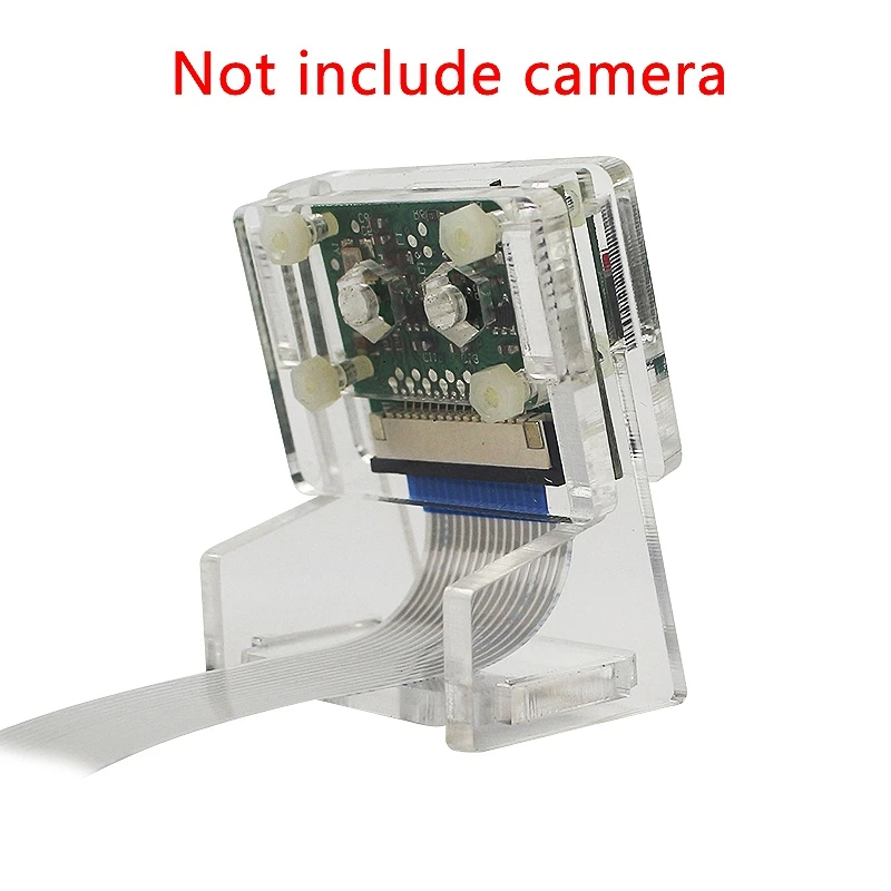 2X Ov5647 kamera Mini dudukan akrilik Webcam transparan Bracket untuk Raspberry Pi 3 kamera