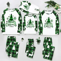 Christmas Family Matching Outfits Mom Dad Kids 2 Pieces Pajamas Set Baby Rompers Casual Loose Sleepwear Xmas Family Look Pyjamas 6