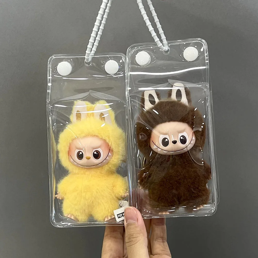 حقيبة عرض لـ Labubu 4.0 The Monsters Pin لسلسلة الحب حقيبة واقية شفافة لملحقات Labubu V4 #4