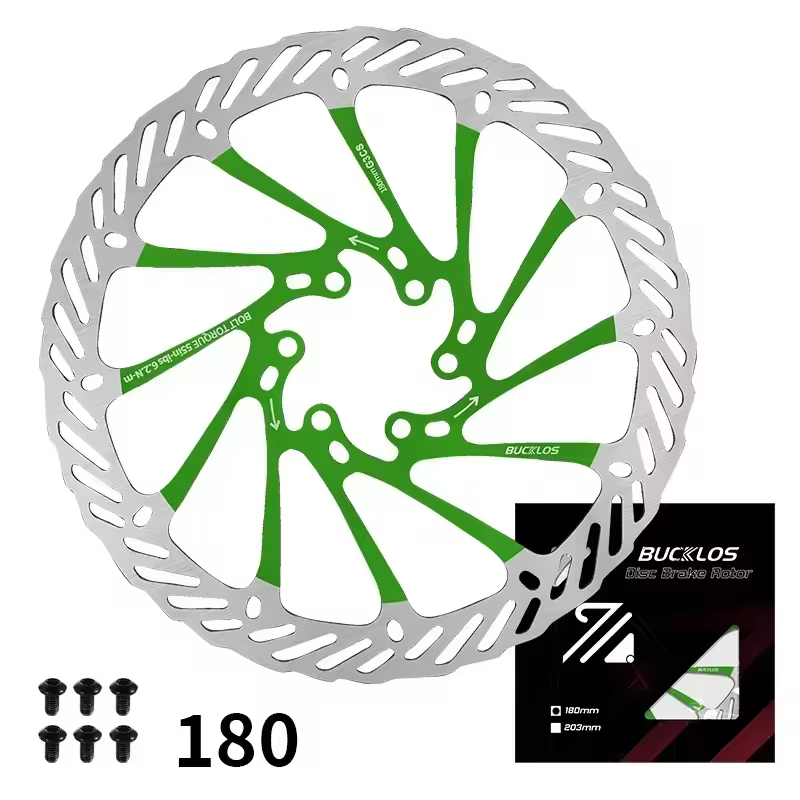 BUCKLOS Ultralight MTB Bike Hydraulic Disc Brake Rotor 160/180/203mm Mountain Road Racing Bicycle Brake Disc with 6 Free Bolts - Image 17