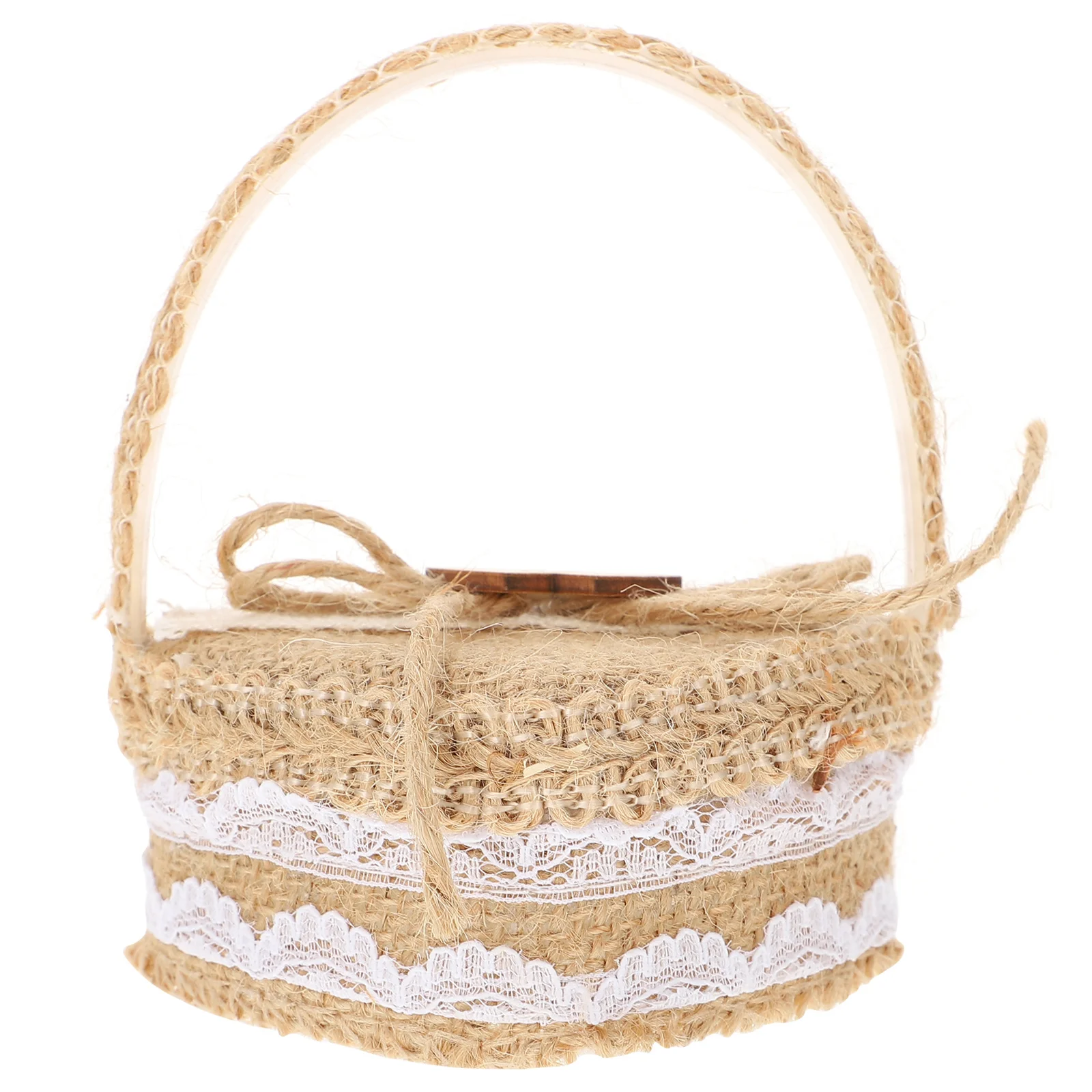 

1Pcs Heart-Shaped Ring Basket Creative Wedding Ring Box Romantic Handy Basket Proposal Flower Wedding Decor