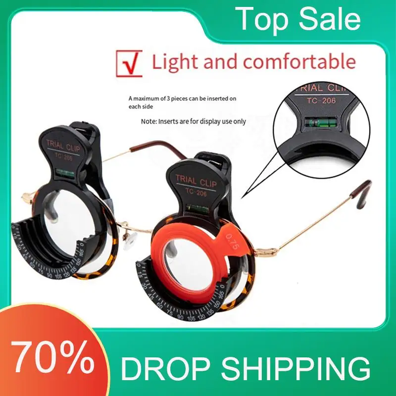 AT03 Top New TC-206 Trial Frame Clip Frame Optometry Monocular Optical Test Frame Bracket Ophthalmic Instrument (2 Pieces)