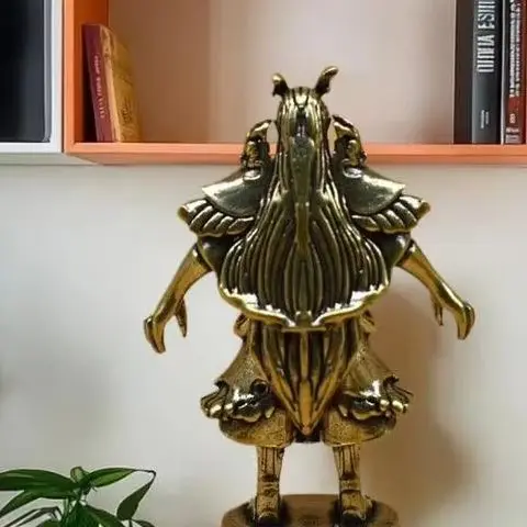 

Brass Vintage East China Sea Dragon King Statue Ornaments Tea Pet Desktop Home Decoration Craft Ornaments