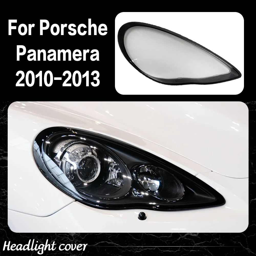 

Car Front Headlight Cover Transparent Lampshade Plexiglass Replace Original Lens Shell For Porsche Panamera 2010 2011 2012 2013