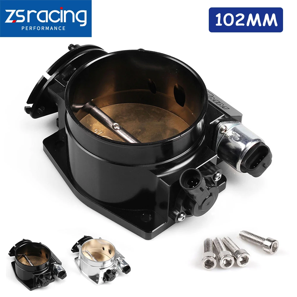 

ZSRacing-Aluminum 102mm Throttle Body With TPS IAC Throttle Position Sensor For LS1 LS2 LS6 LS3 LS LS7 LSX THB001