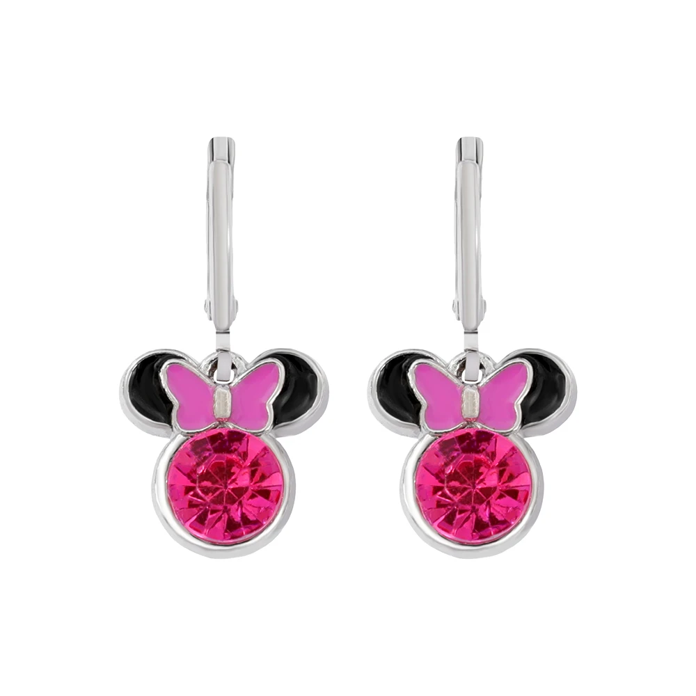 Lindos pendientes de Minnie Mouse, accesorios de joyería rosas delicados y de moda, accesorios de cosplay, regalo de Navidad para niñas