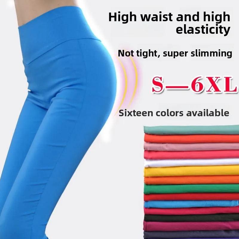 

High Waist Leggings for plus Size Women Autumn Casual Ladies Faion 2023 plus Size Women's High Waist Leggings Comfortable C...
