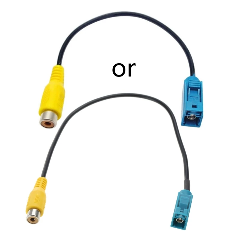 

Модернизированный автомобильный кабель-переходник для камеры заднего вида Fakra Female на RCA Female, совместимый с GLKS80L