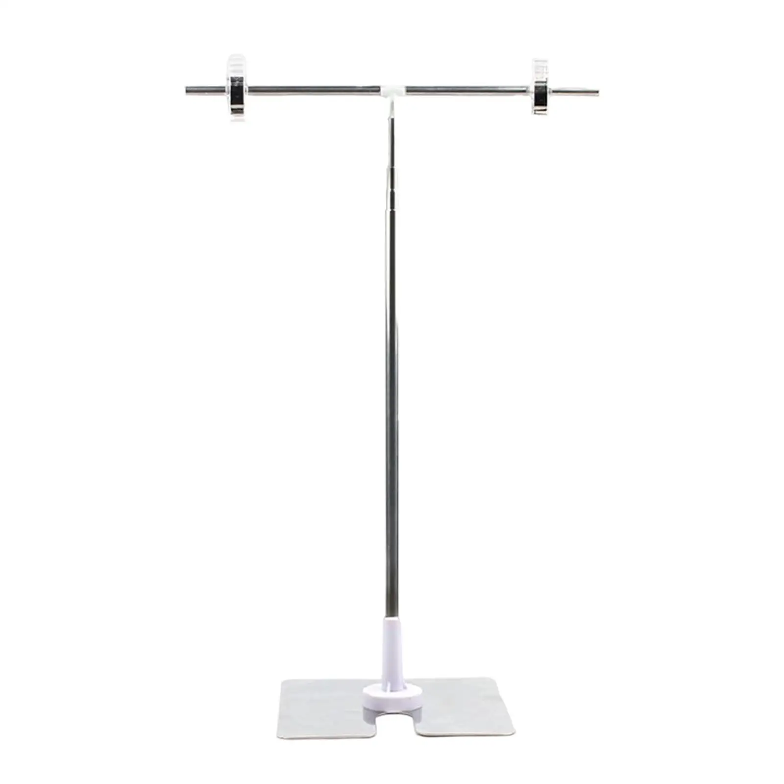 Adjustable Poster Stand Stretchable T Sign Holder Stainless Steel Banner Stand Floorstanding with Clip for Store Counter Bars