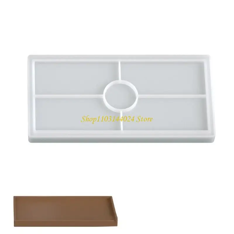 

N5KE Twist Release Silicone Craft Mould for Coasters Jewelry Making Bathroom Tray Organizers and Home Decoration