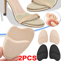 Women Forefoot Pad Relief Forefoot Insert Half Size Insoles Non-slip Sole Shoe Breathable Sweat Absorbing Foot Pads for Shoes
