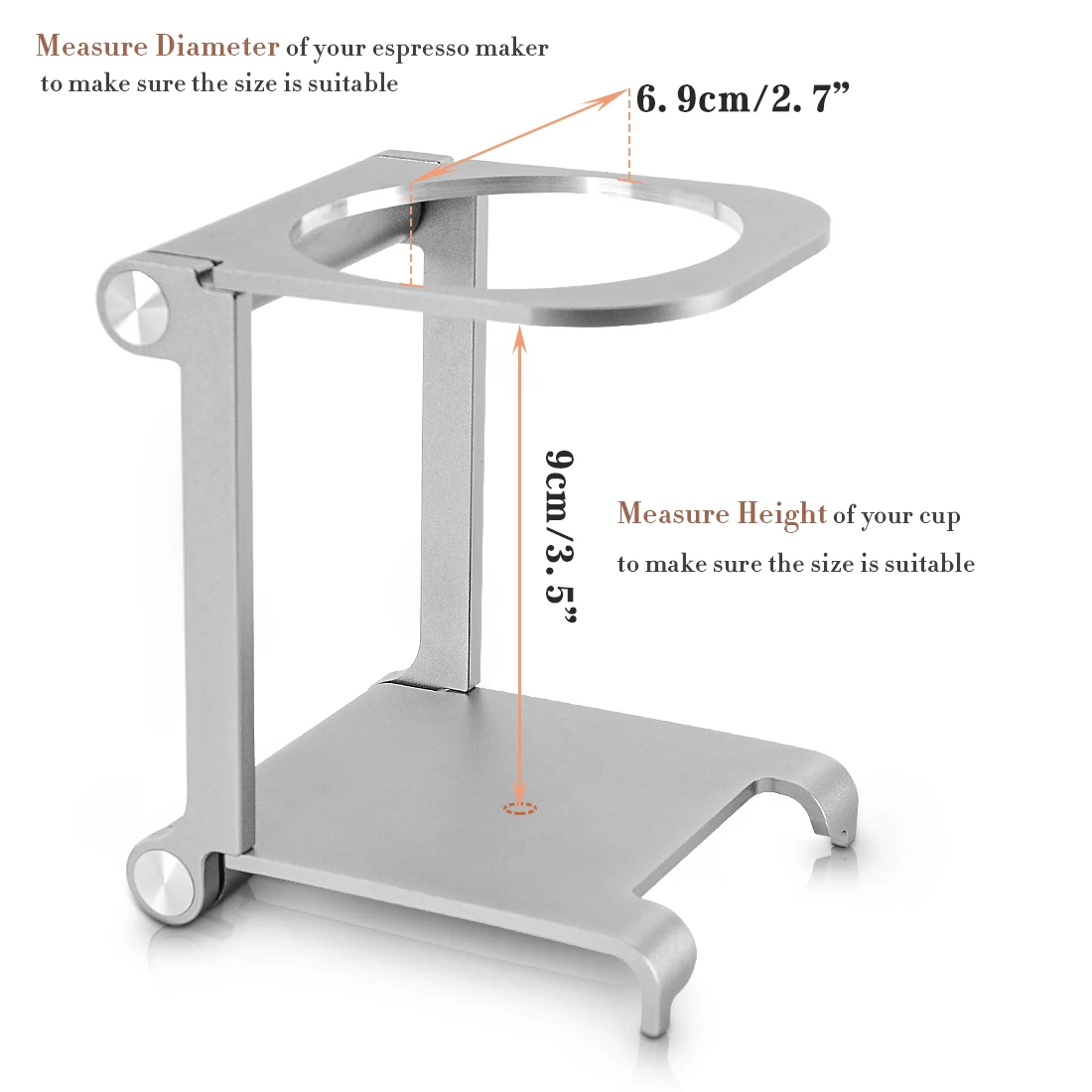 Foldable Coffee Drip Holder Aluminum Alloy Support Stand For Manual Espresso Coffee Portable Travel Outdoor/ Home Using Tool