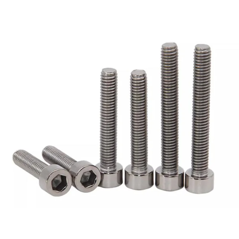 M1.6 M2 M2.5 M3 M4 M5 M6 M8 M10 TA2 Pure Titanium Gr2 DIN912 Hexagon Hex Socket Head Cap Allen Bolt Screw