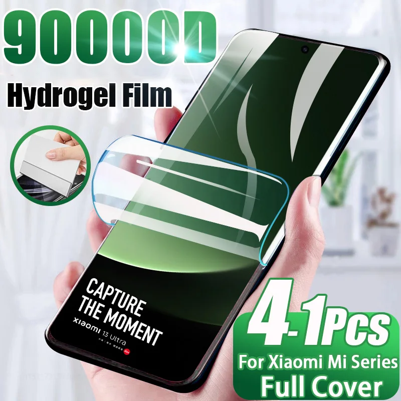 HD Hydrogel Film For Xiaomi Mi 13Ultra 13Lite 12 11 10 12X S Ultra 13T 12T 11T Pro Full Cover Screen Protector Note10 Lite 5G NE