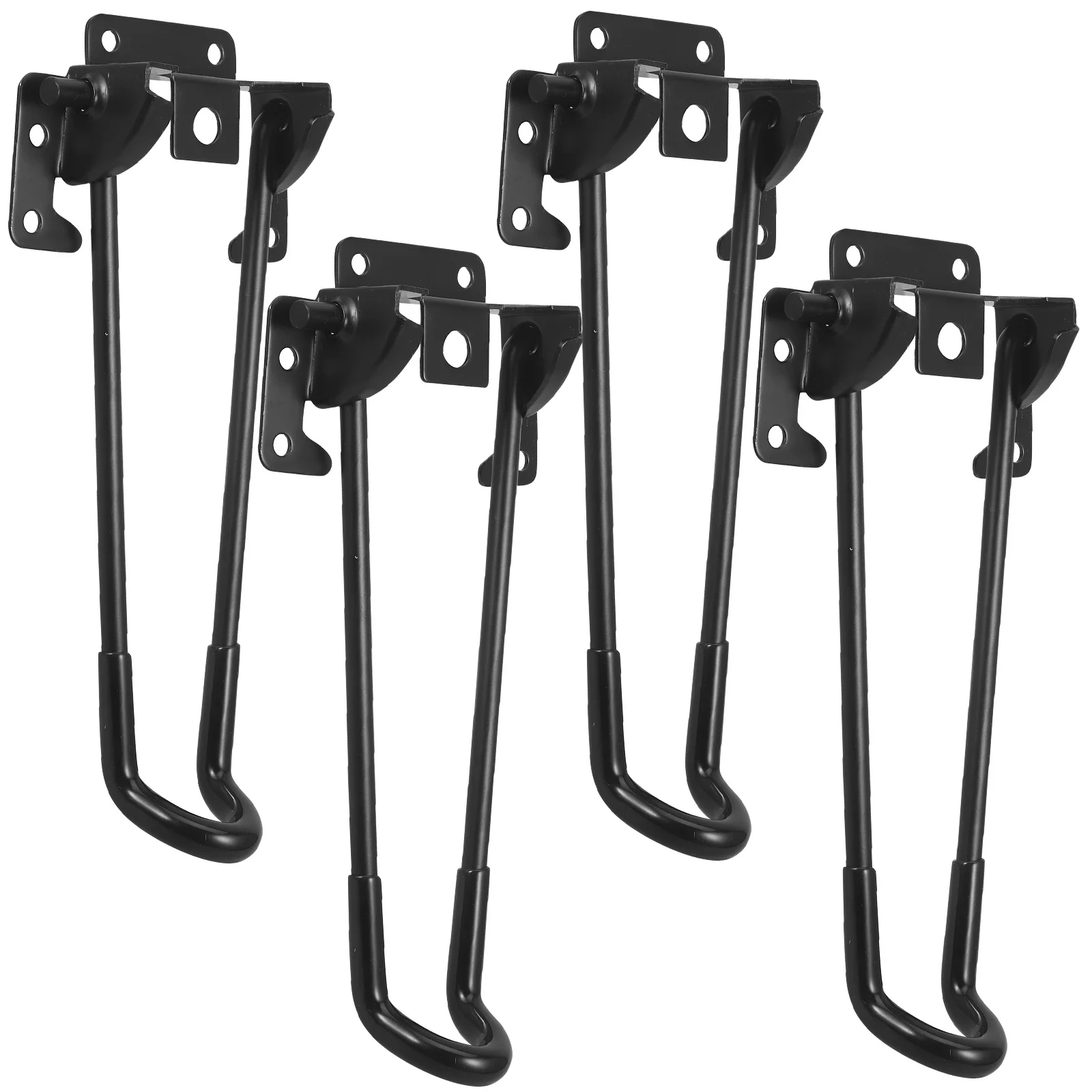 1 Juego de patas de mesa plegables, patas de horquilla de Metal de alta resistencia de hierro para mesita de noche de café, escritorio pequeño, accesorio de muebles duradero