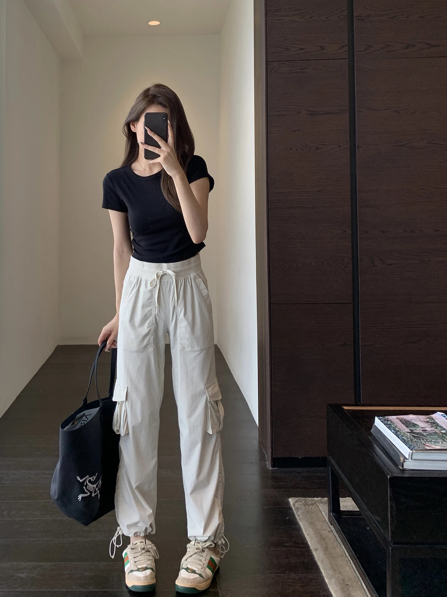 

Slimming High Waist Straight Leg Casual Trousers Women's Spring Summer Fashionable Cool Casual Workwear Pants