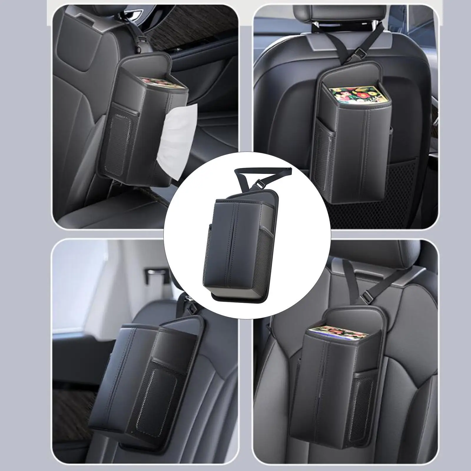 

Органайзер для автомобильного сиденья, большой вместимости, стильный, универсальный, для путешествий, подходит для большинства автомобилей, держатель для салфеток