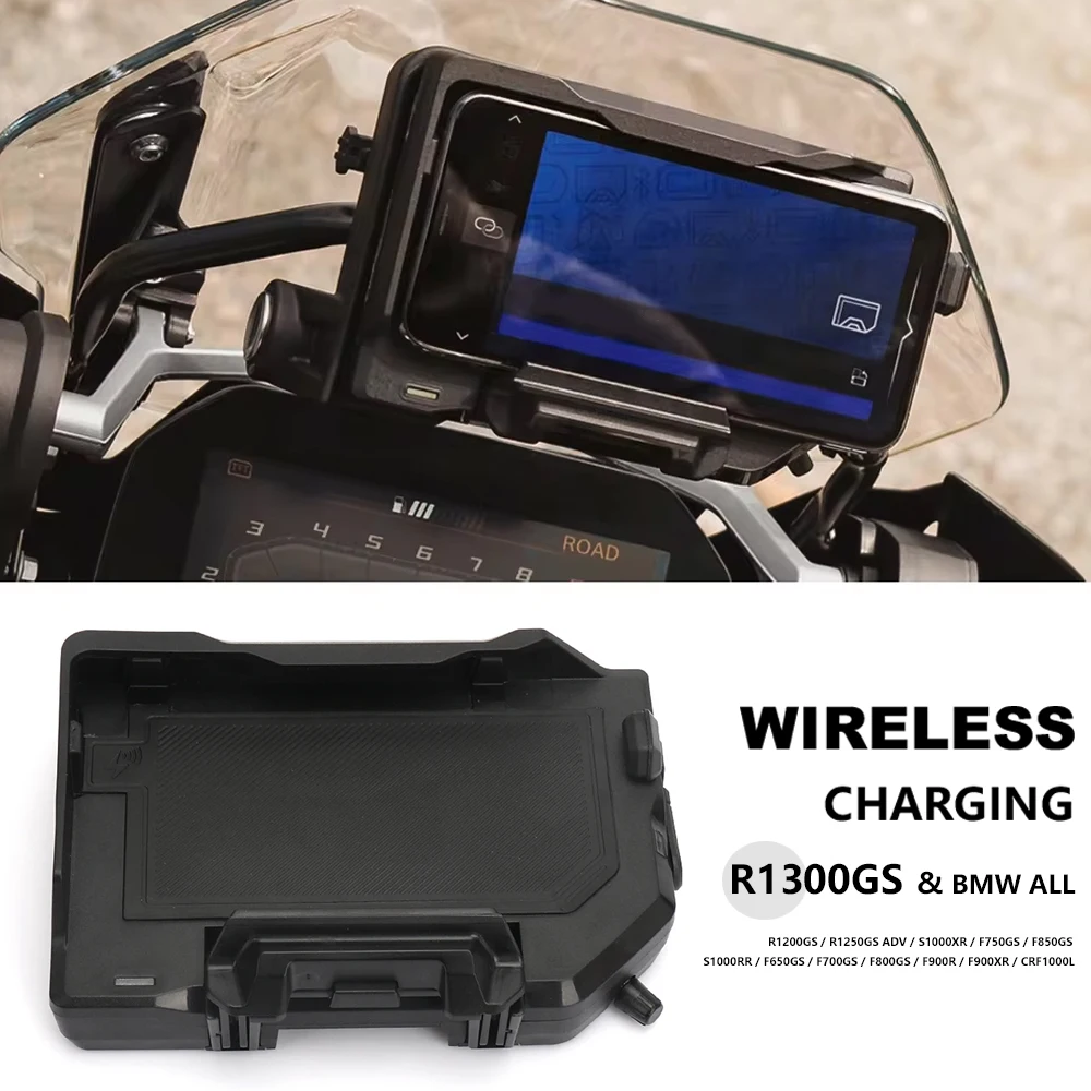 

Motorcycle Wireless Charging GPS Phone Holder Navigation Bracket For BMW F850GS F750GS F800GS F700GS R1300GS R1200GS R1250GS ADV