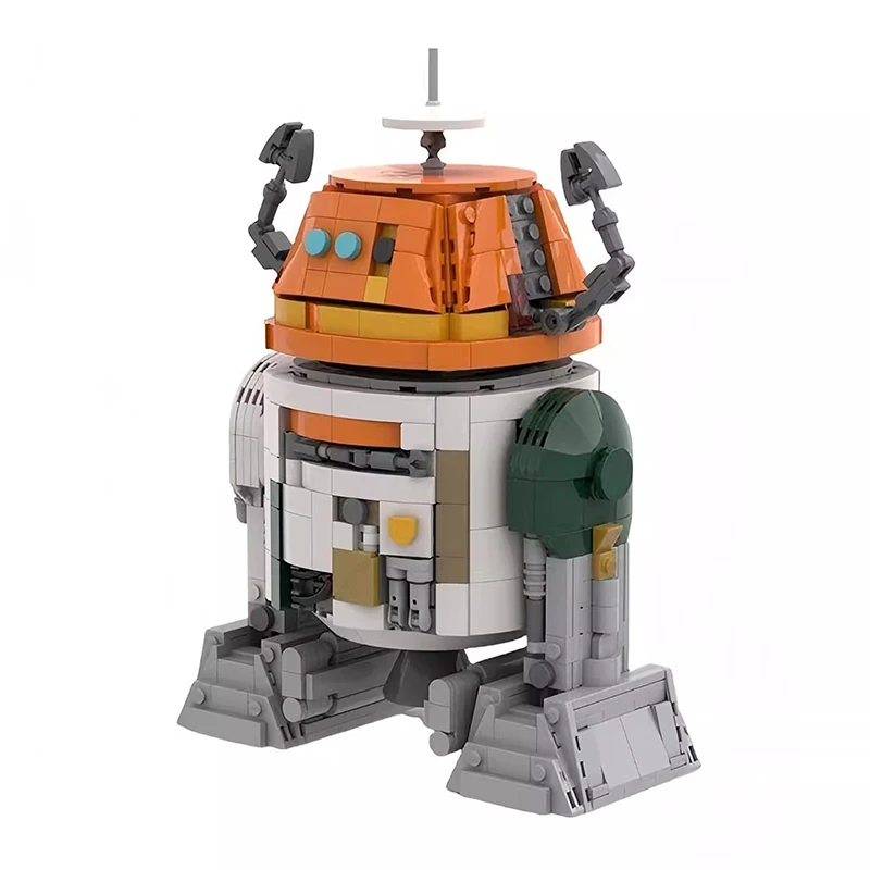 Bricklink MOC 75416 MOD Star film figurines de Robot intelligentes C1-10P Chopper Robot ensembles blocs de construction jouets pour enfants cadeau de noël