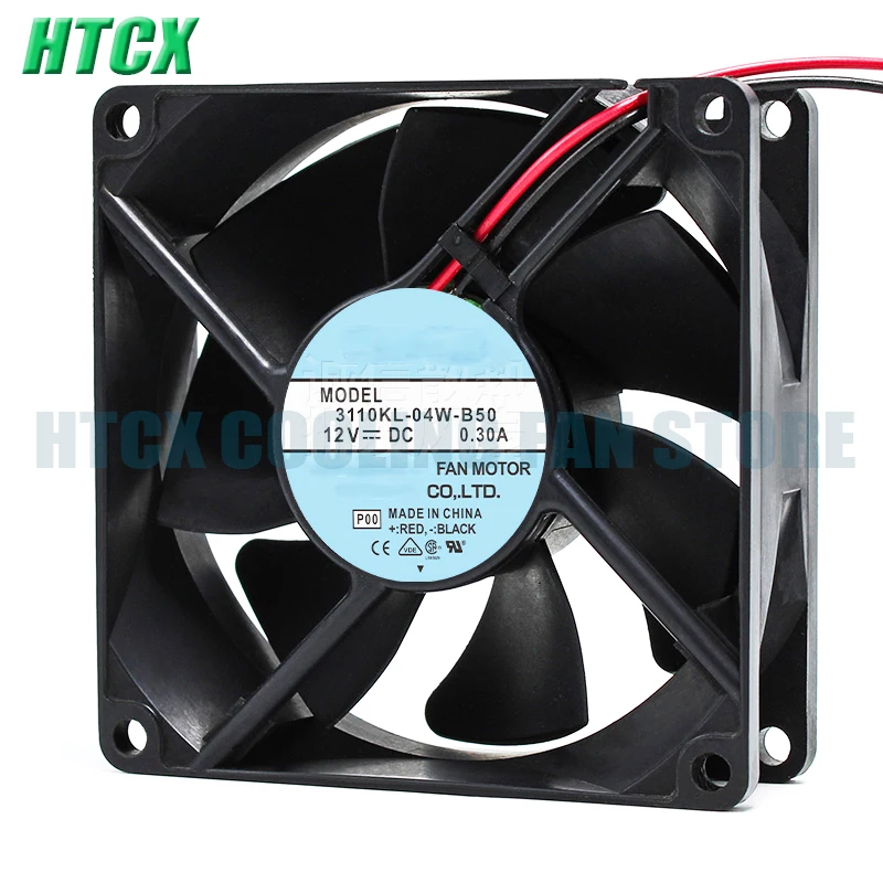 Новый 3110KL-04W-B50 B59 8025 12V 0.30A 8 см двойной шариковый вентилятор