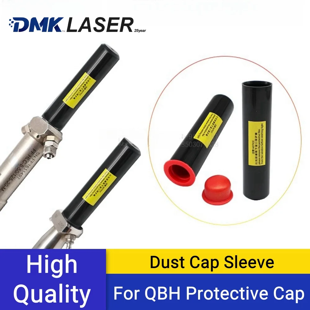 DMK dust cap QBH protective cap cutter interface black tube sleeve for fiber laser source Raycus Reci MAX FEIBO BWT IPG