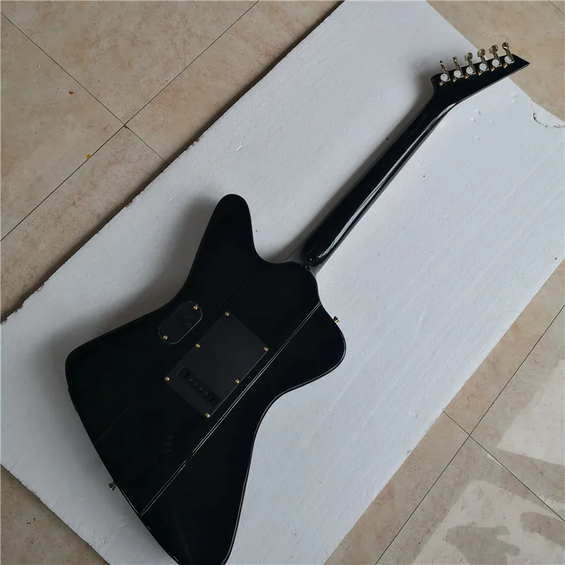 Electric Guitar with Dual Pickups, Promade Black Paint, 6 String, Stock, Free Shipping, Can Be Customized in Any Color