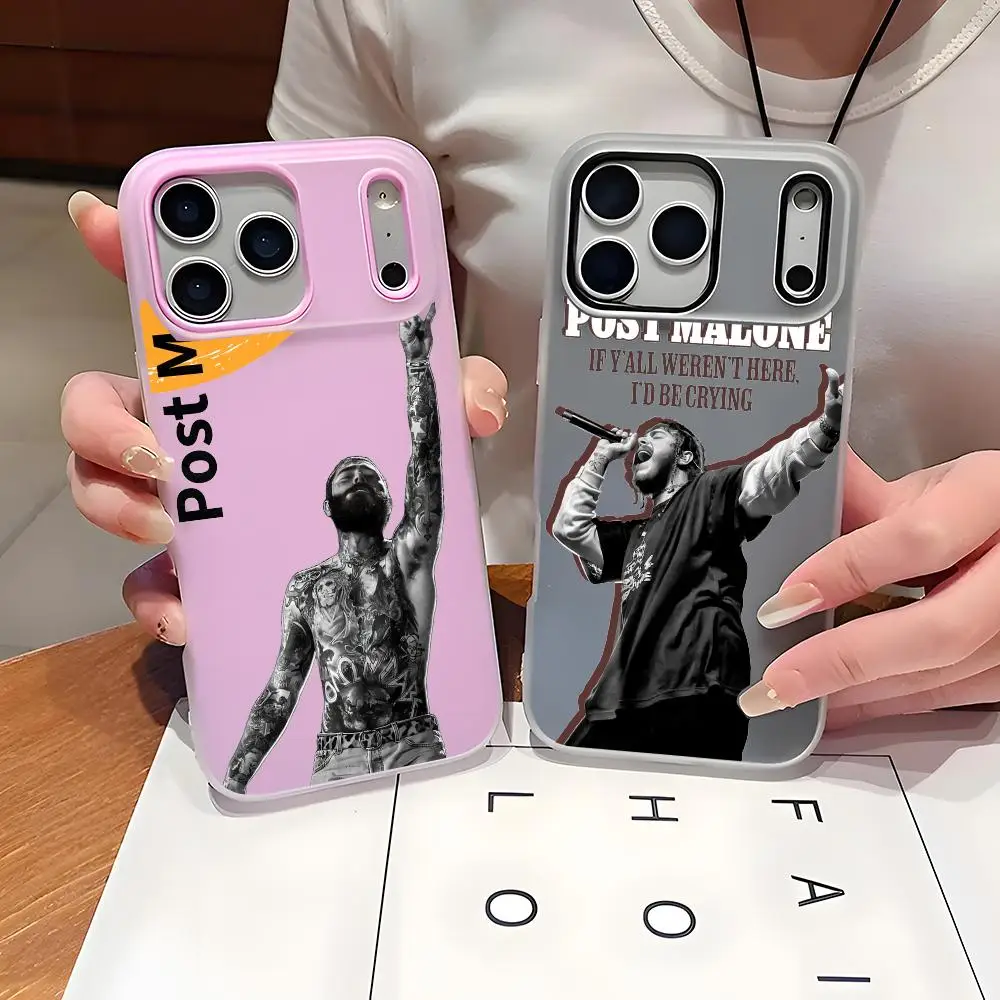 P-Post Malone Singer Music Phone Case For IPhone 17 16 15 14 13 12 11 Pro Max Plus Mini Case Clear Jelly Shockproof Soft Cover
