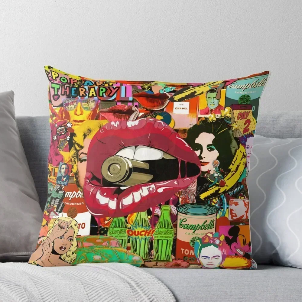 

Pop Art Therapy Throw Pillow Cushions Cover Decorative Cover For Living Room Christmas Pillowcase Cushion Cover For Sofa pillow