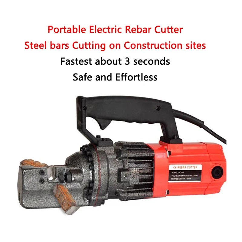 

Portable Electric Rebar Cutter Steel bar Scissors Hydraulic Steel bars Cutting machine Hand-held Reinforcing bar Cutting pliers