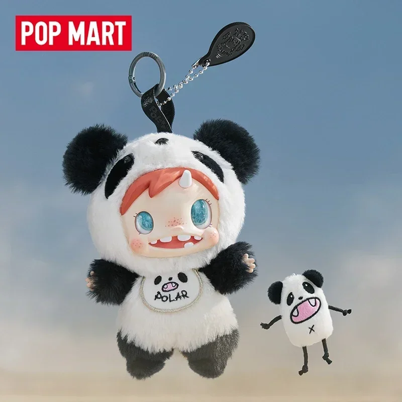 POP MART Polar-Monster Baby Series Plush Pendant Ver.1 ตุ๊กตาพวงกุญแจอนิเมะน่ารัก ฟิกเกอร์แอคชั่น กล่องสุ่ม - ของเล่นเซอร์ไพรส์