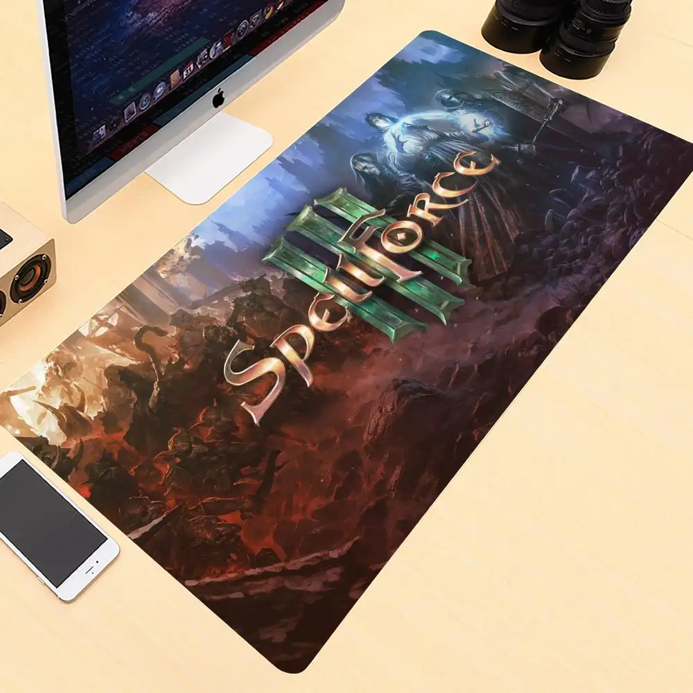 

Mouse Hot desk mat mousepad gamer Pad Large 900x400 SpellForce 3 XXL rubber bureau Desk accessories mouse pad with lock edge