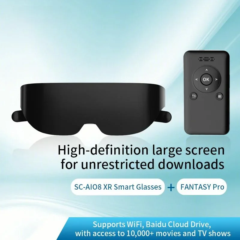 HD Movie Video Mobile Smart Screen Android WIFI 3D visor 4K VR Glasses Portable Adult Smart VR AR Glasses