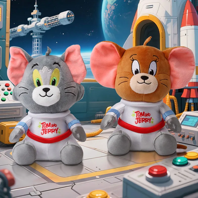 新着 20 センチメートル宇宙飛行士トムとジェリーぬいぐるみかわいいオリジナルぬいぐるみ人形完璧な誕生日ギフト