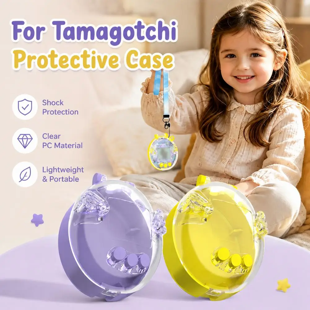 Für Tamagotchi Original GEN3 Transparente Schutzhülle Elektronisches Haustier Hartschalen-Case Kratzfest Vollständige Abdeckung Klare Hülle