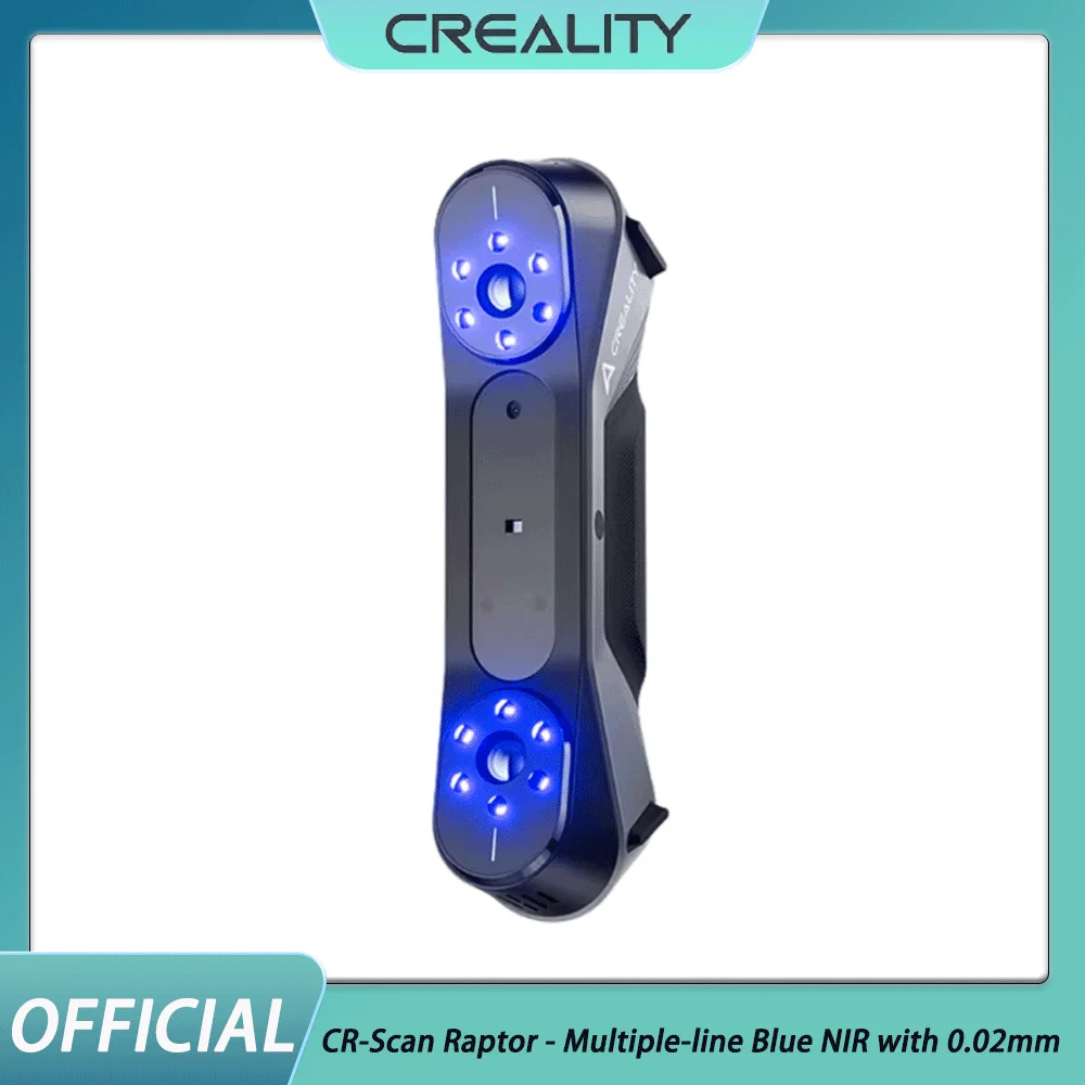 

Creality 3D Scanner CR-Scan Raptor - Multiple-line Blue NIR with 0.02mm Accuracy 60FPS Anti-Shake Tracking 24Bit Color Scanner