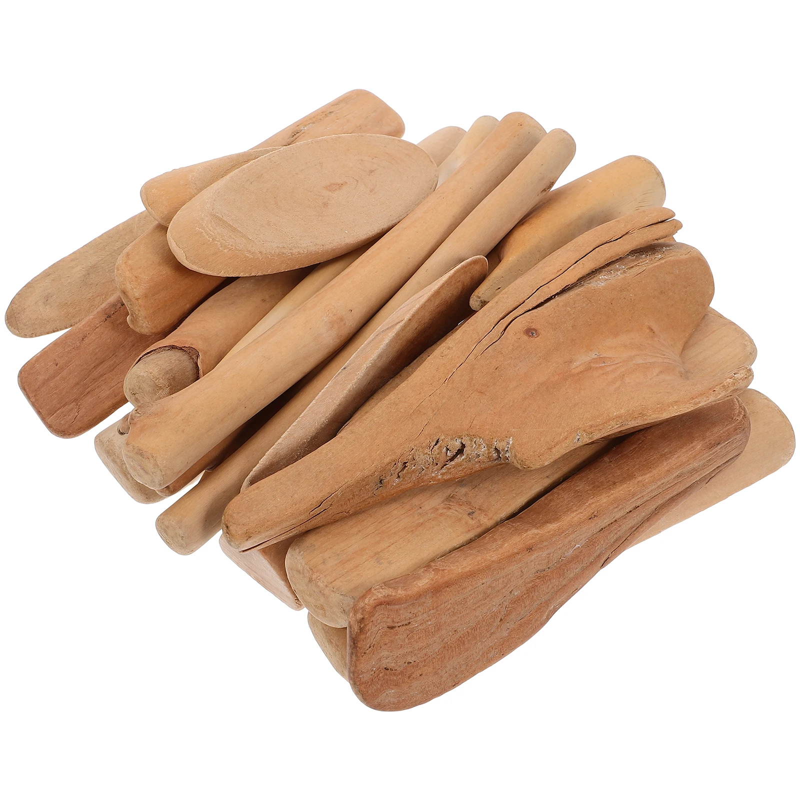 20 Uds. De palos de decoración H, dijes de madera hechos para manualidades, palos de madera de Navidad, accesorios Diy, suministros para manualidades, accesorios de costura
