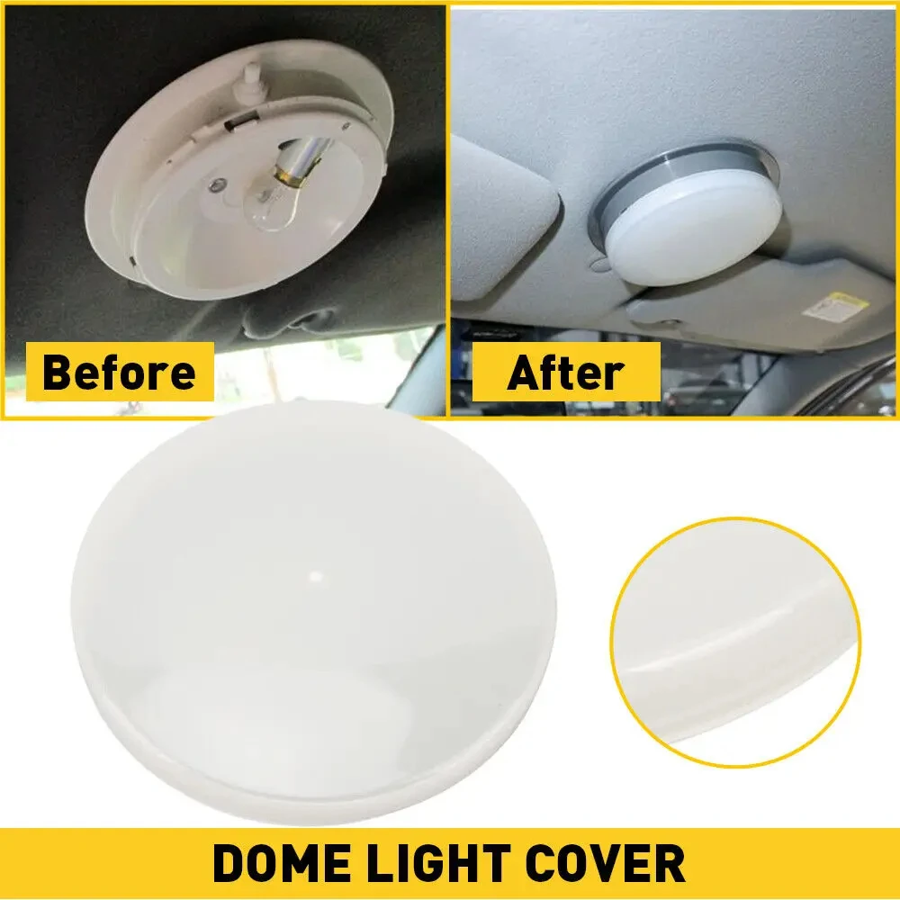 Ticket Dome Light Lens Cover Circular Plastic White For Ford For Crown For Victoria 1998-2011 77-570