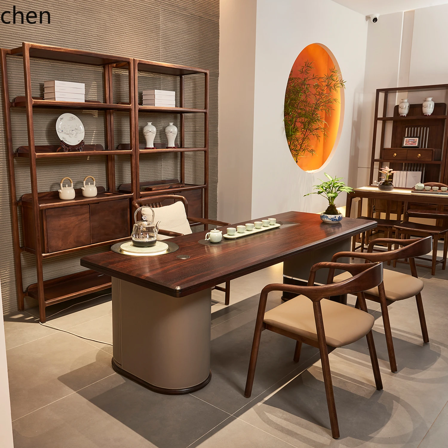 CZ High-End   Table  Brewing Integrated Tea Table Desk Office Living Room Household Tea Set Tea Table Complete Set