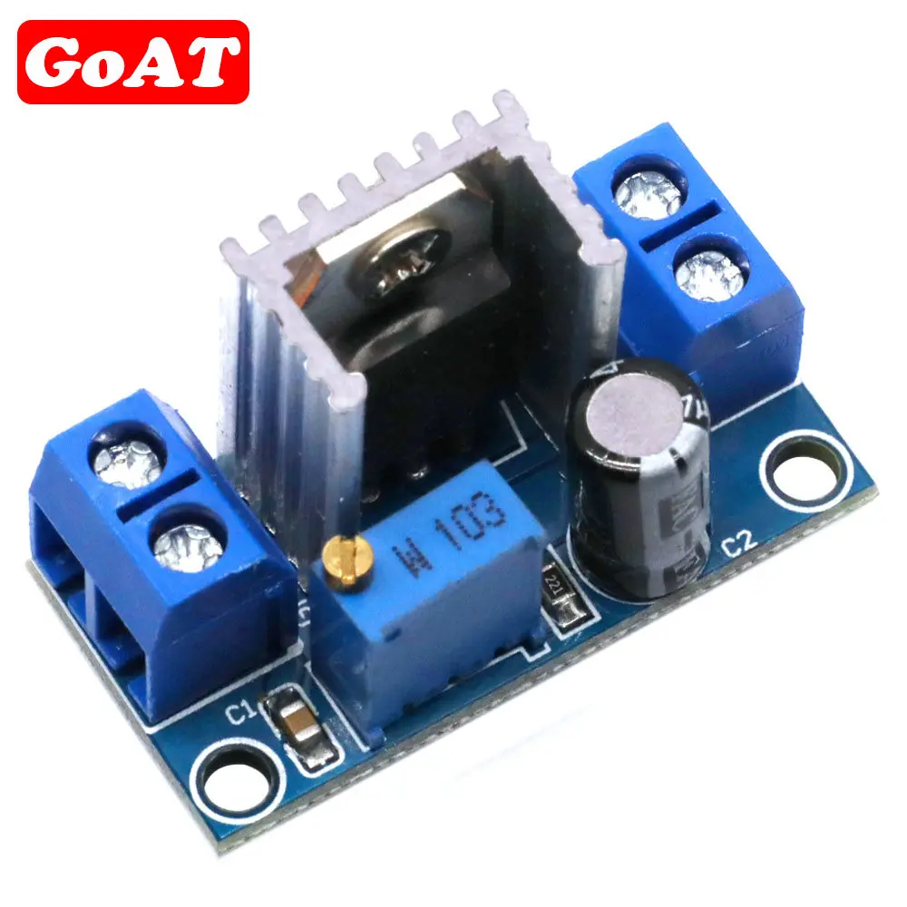 LM317 Adjustable Voltage Linear Regulator Power Supply LM317 DC-DC 4.2-40V To 1.2-37V Step Down Buck Converter Board Module