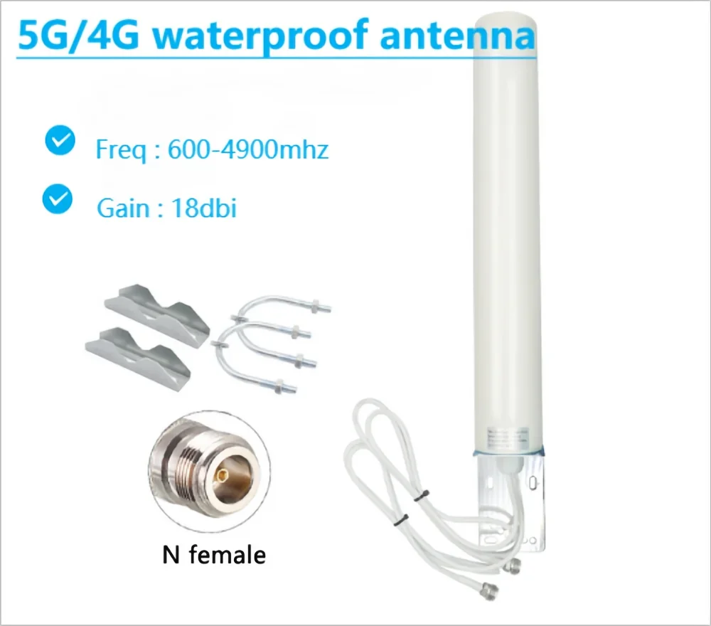 GSM/3G/LTE4G/5G， Omnidirectional, outdoor waterproof, mobile signal amplifier, high gain ocean router, demodulator antenna, GSM/